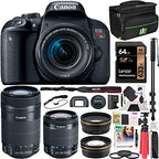 Canon E22CNDRT7I1855X2 Rebel T7i DSLR Two Lens Bundle