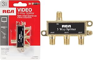 RCA VH48R 3-Way Coaxial Cable Splitter