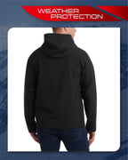 Spyder Men's Softshell Jacket Lightweight Water Resistant Hooded