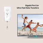 TP-Link TL-PA7017P KIT AV1000 Powerline Adapter - Gigabit Port