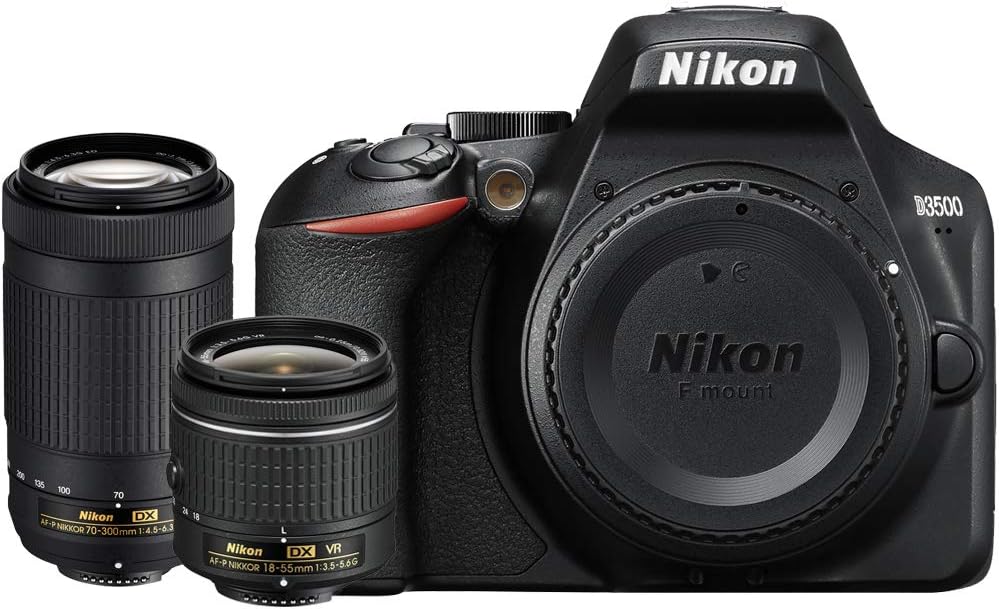 Nikon D3500 DSLR Camera with 18-55mm & 70-300mm Lens Renewed