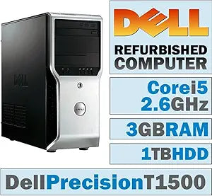 Dell Precision T1500 i5 Desktop 3GB 1TB Windows 7