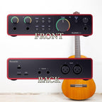 Focusrite 2i2 4th Gen Scarlett USB Audio Interface Bundle