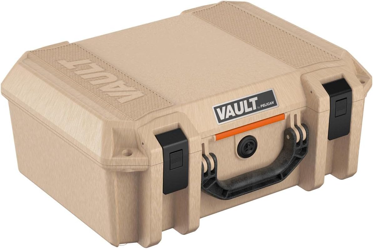 Pelican V300 Vault Tan Firearm Case Handgun Foam
