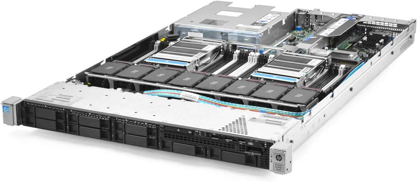 HP DL360p Gen8 Server 2x Xeon E5-2640 64GB RAM Renewed