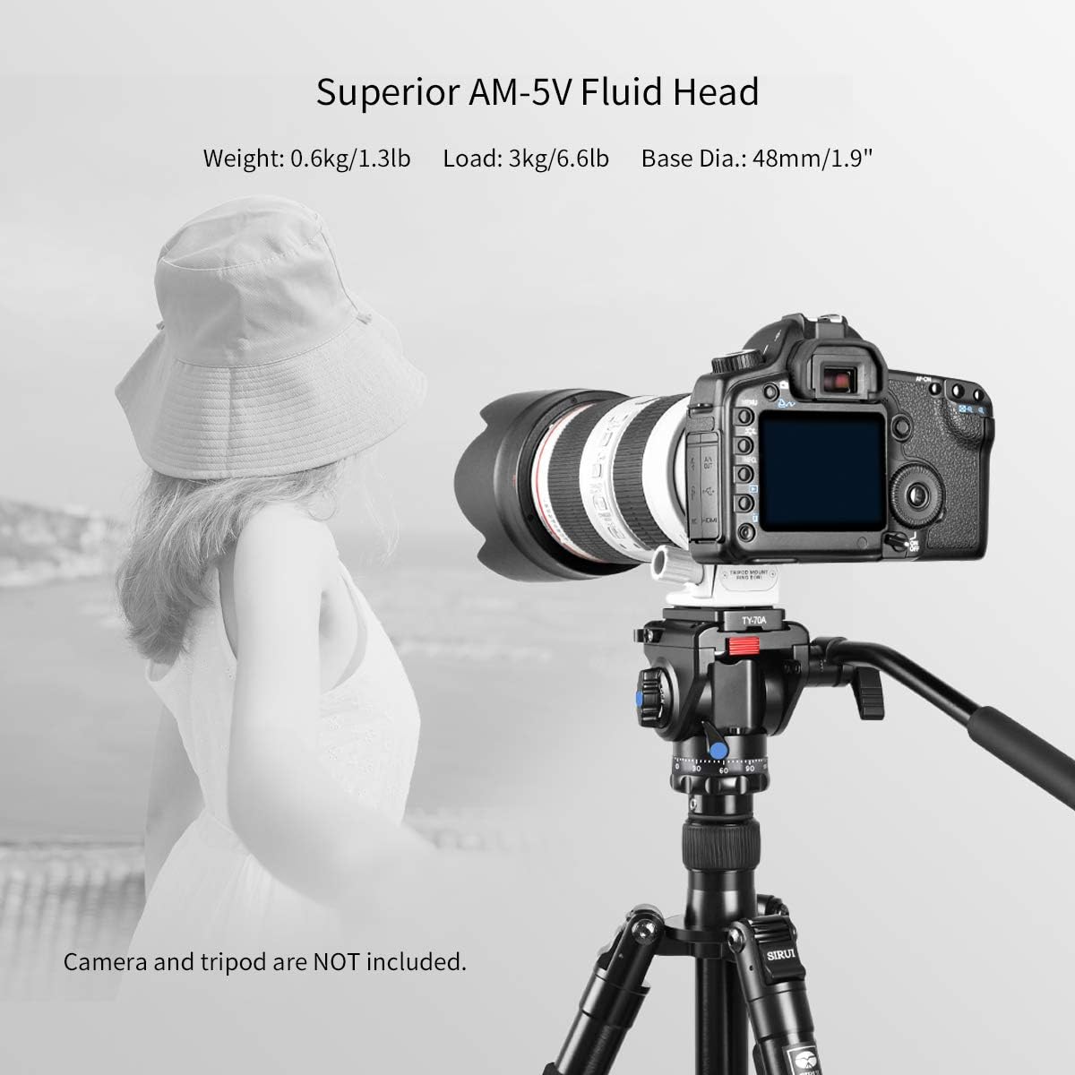 Sirui AM-5V Fluid Video Head Quick Release