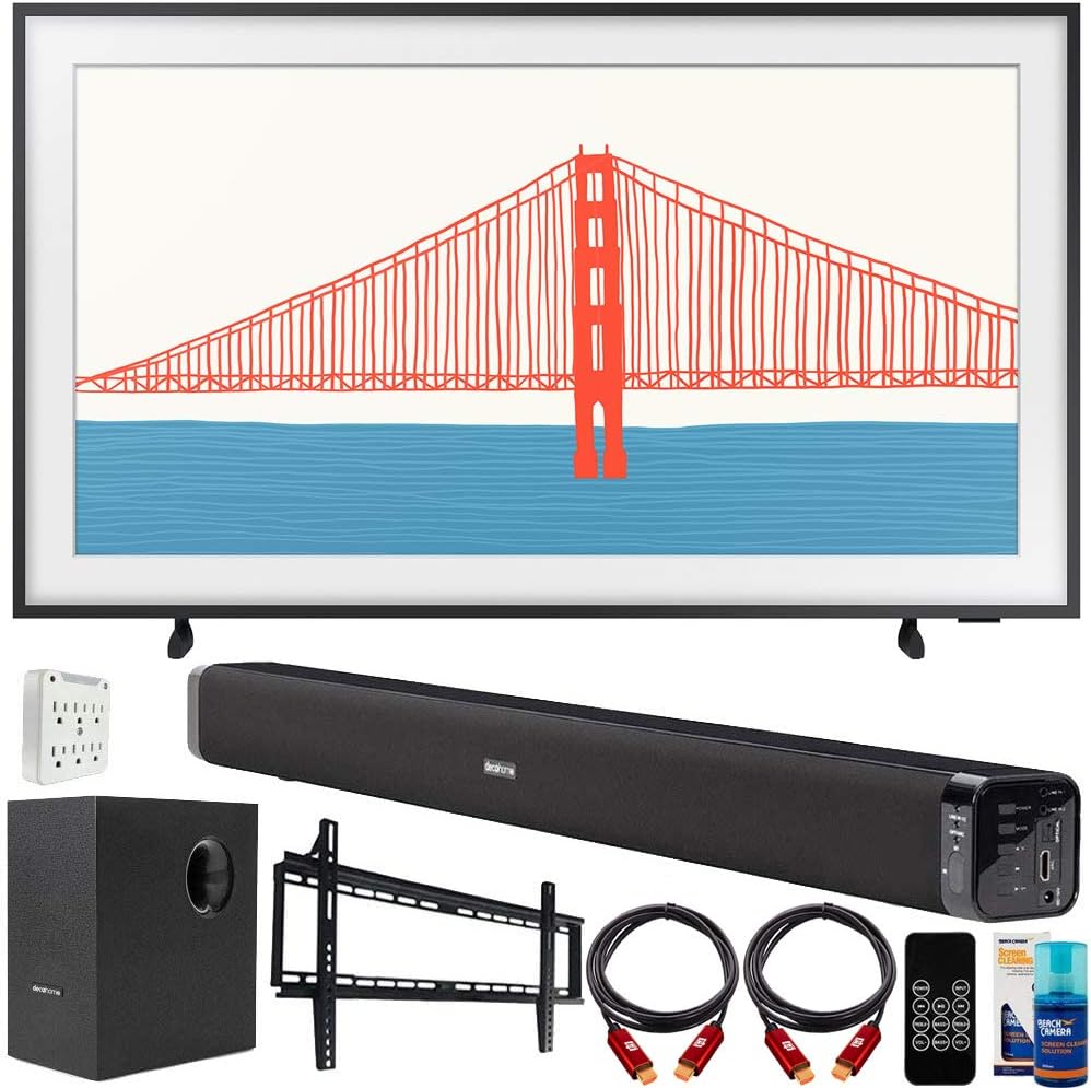 Samsung QN50LS03AA The Frame 50" QLED 4K Smart TV Bundle