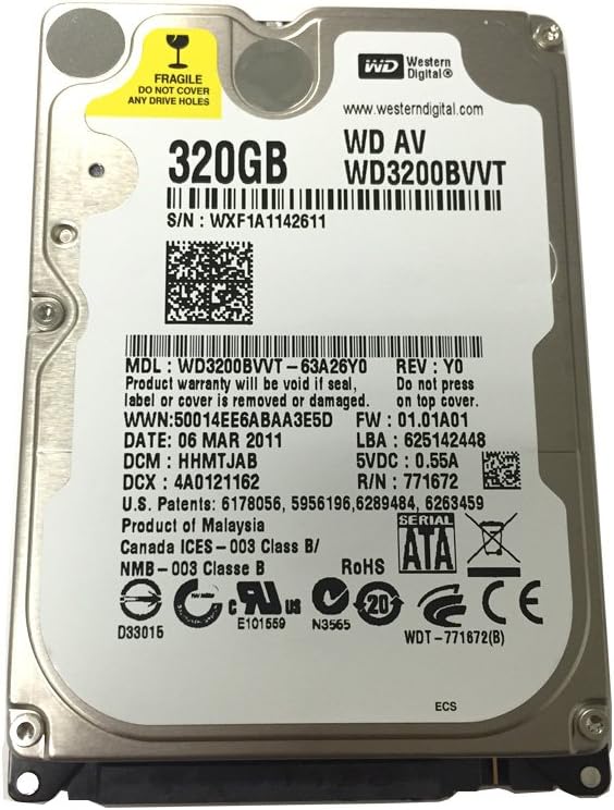 Western Digital WD3200BVVT 320GB 2.5" PS3/PS4/Laptop HDD