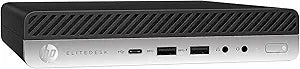 HP 808 G3-MINI EliteDesk i7 Desktop 16GB 256GB SSD Renewed
