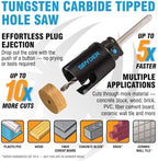Spyder ST-600880 14-Piece Carbide Deep Cut Hole Saw Kit