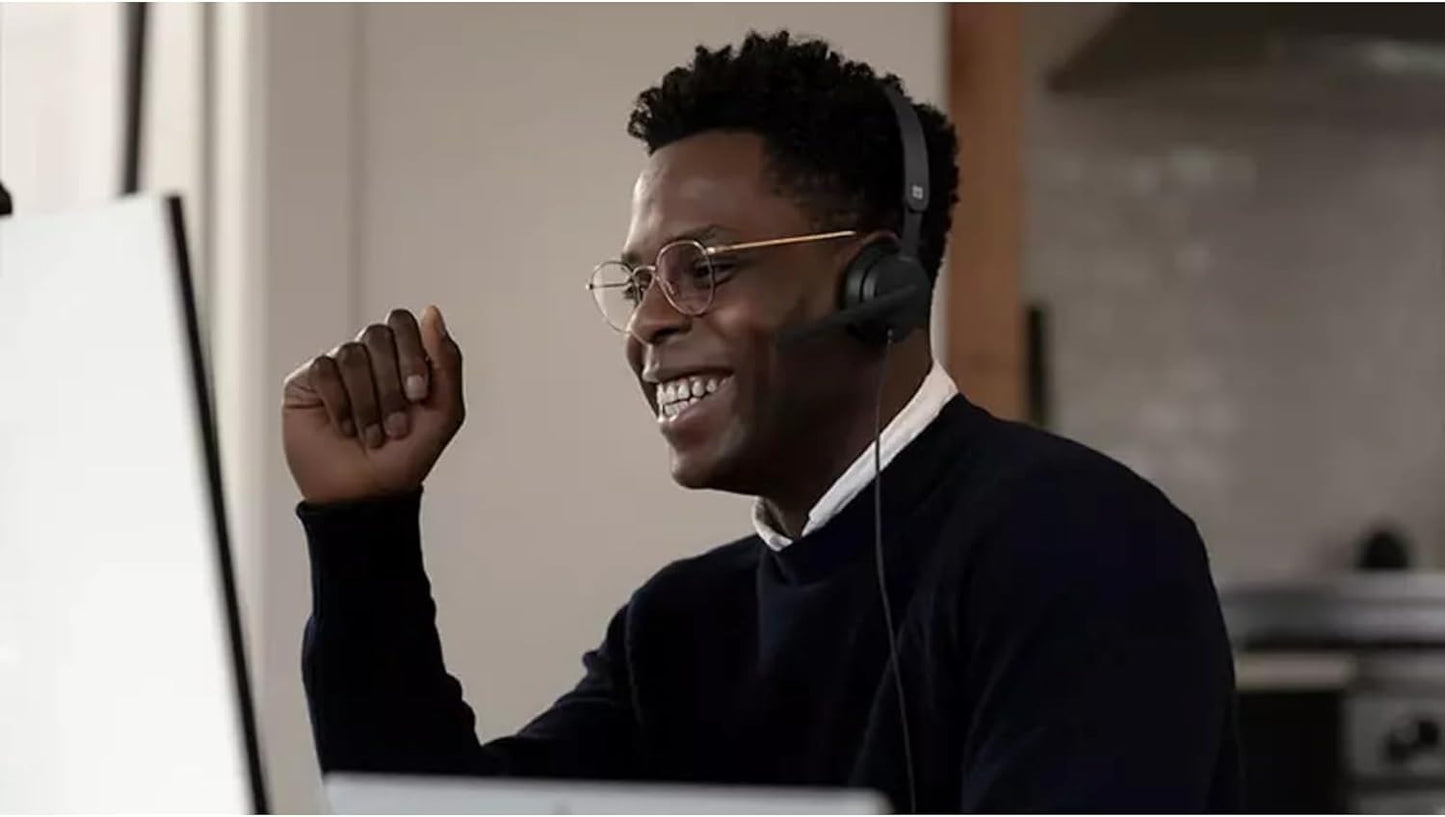 Microsoft 6ID-00012 Modern Wired Headset Noise-Cancelling Mic Teams