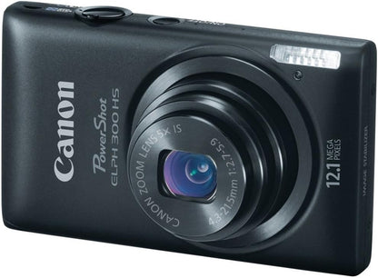 Canon 5096B001 PowerShot ELPH 300 HS 12.1MP Digital Camera - Black