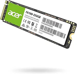 Acer FA100 256GB SSD M.2 NVMe PCIe Gen3 — main product image