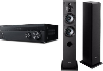 Sony SSCS3 Floorstanding Speaker 2-Pack with Stereo Receiver