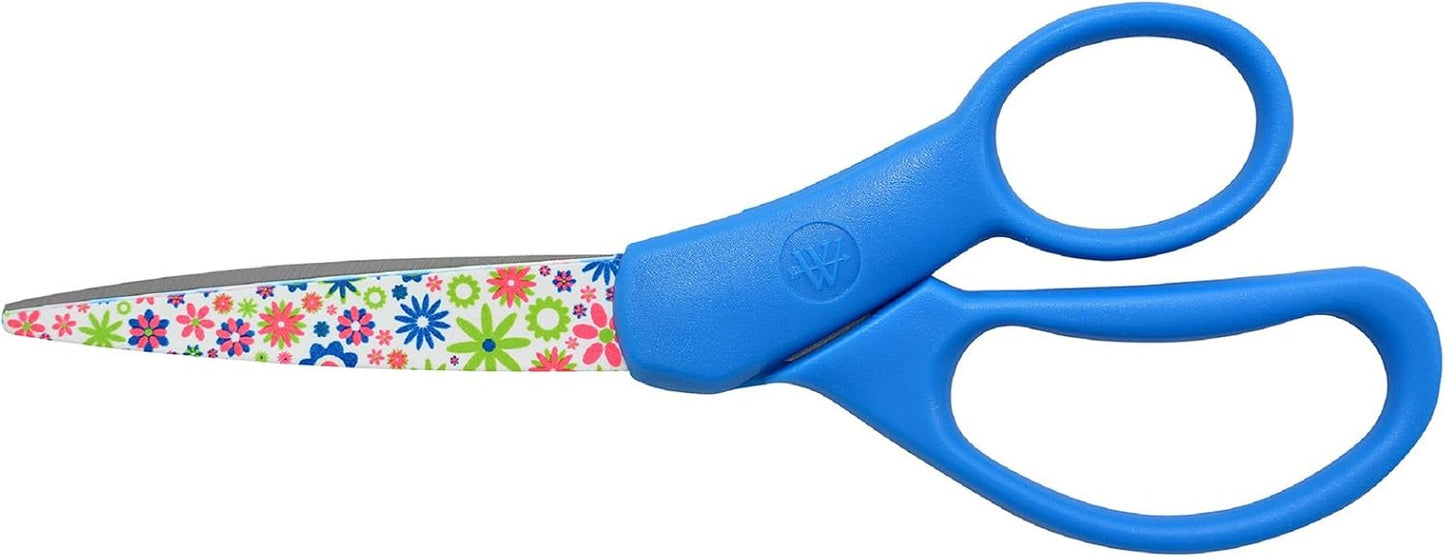 Westcott Fun/Fashion 7" Student Scissors Assorted Colors