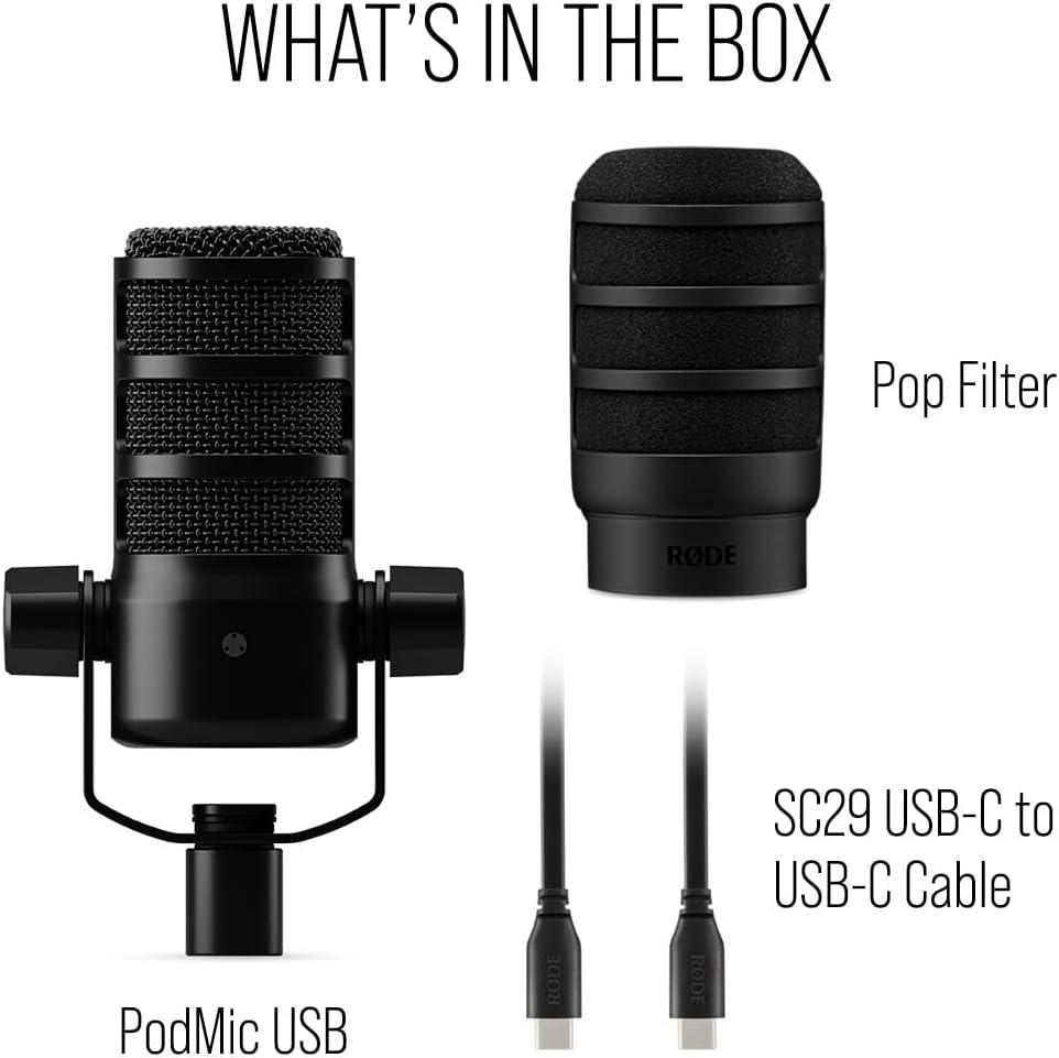 Rode PODMICUSB Dynamic Broadcast Microphone XLR/USB