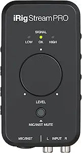 IK Multimedia IP-IRIG-STREAMPRO-IN Streaming Audio Interface Mixer