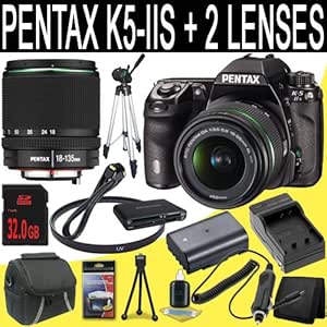 Pentax K-5 IIs DSLR Camera Lens Bundle