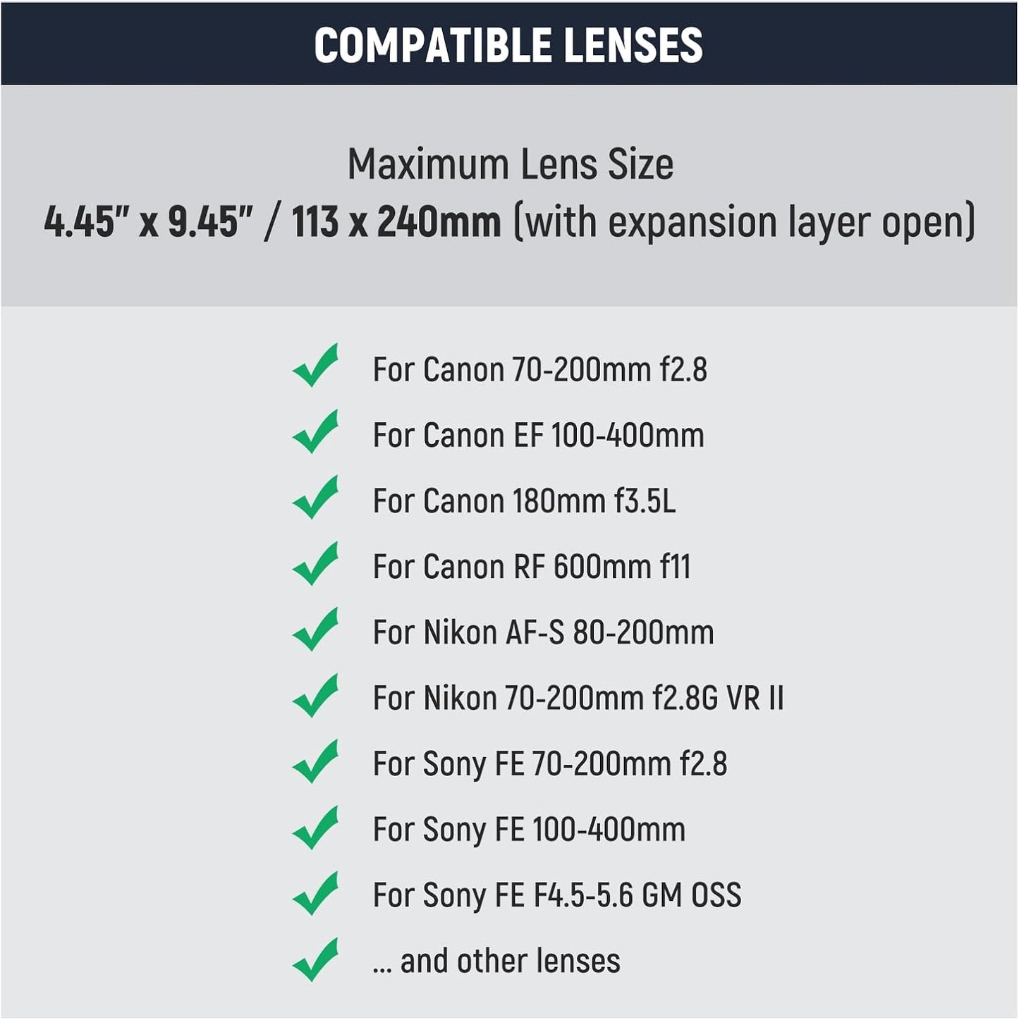 Neewer PB011 Water-Repellent Camera Lens Pouch