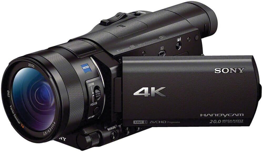 Sony FDRAX100/B 4K Camcorder - 3.5" LCD, Black