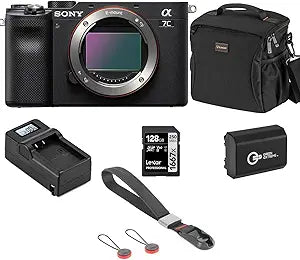 Sony Alpha 7C Mirrorless Camera Bundle - Compact and Lightweight