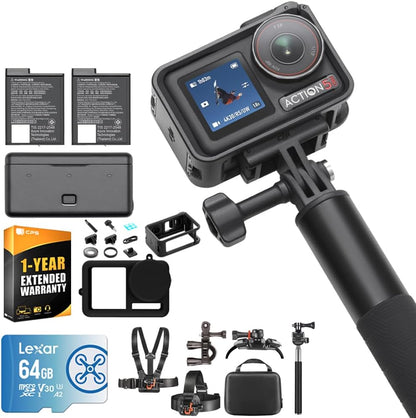 DJI E2DJIOSMOACT5PAC Osmo Action 5 Pro Adventure Camera Combo