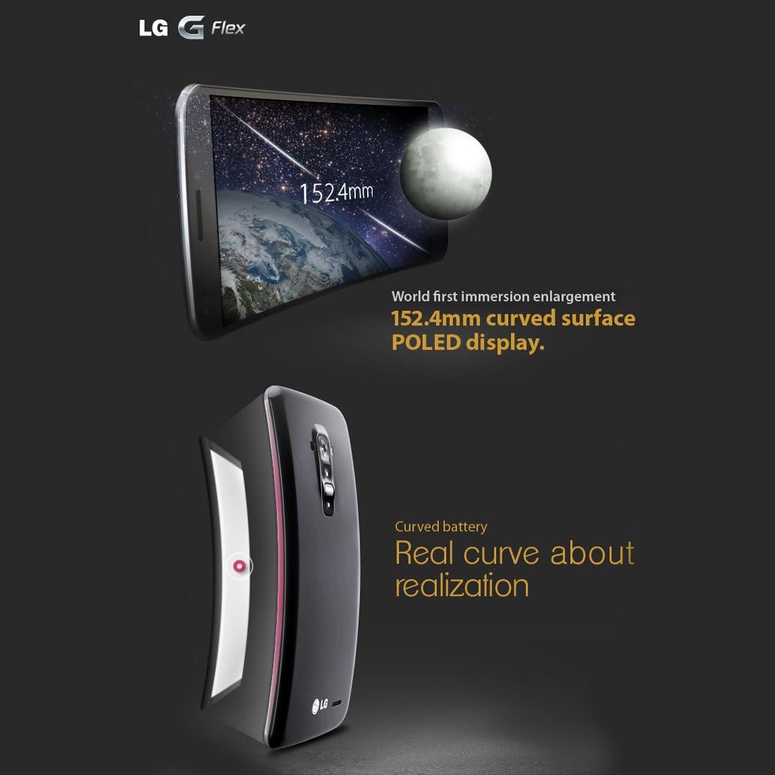 LG LG-D958 G Flex Curved Display Unlocked Smartphone