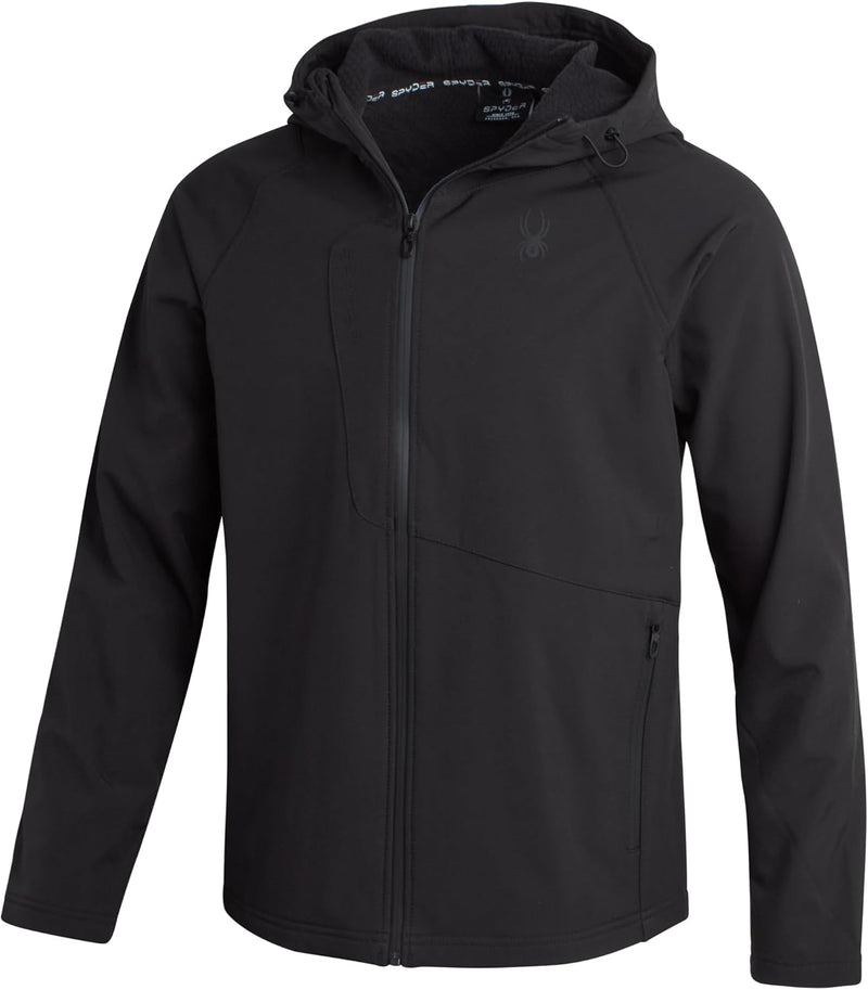 Spyder Men's Softshell Jacket Lightweight Water Resistant Hooded — main product image