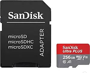 SanDisk Ultra Plus 256GB MicroSDXC Card — main product image