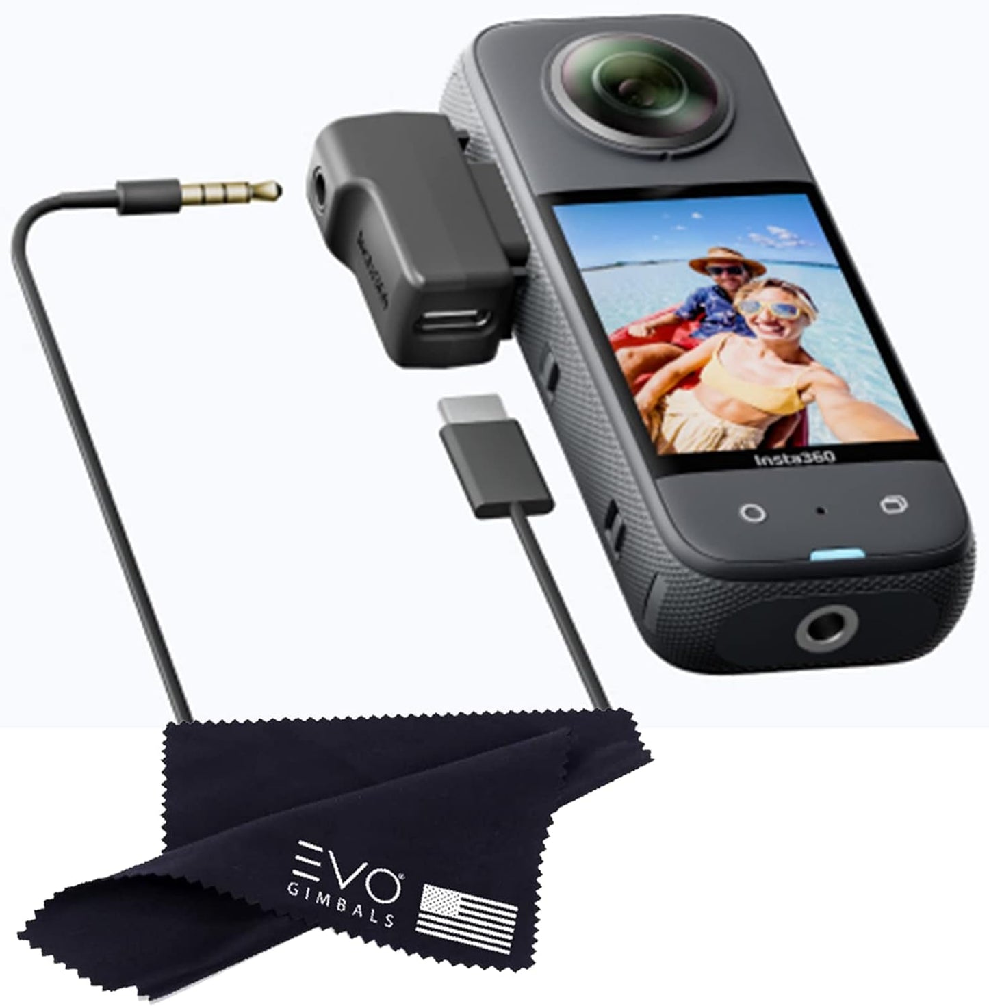 Insta360 CINSBAQ/A_ALT1 X3 Mic Adapter with Charging Support