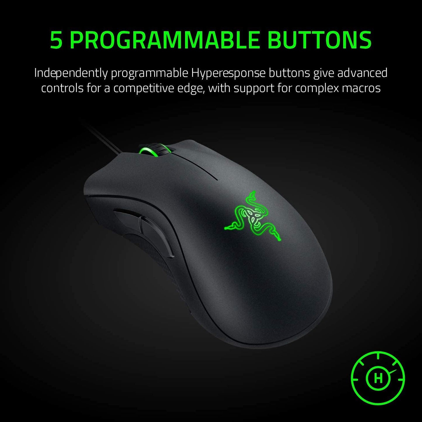 Razer RZ01-03850100 Deathadder Essential Esports Gaming Mouse (Renewed)