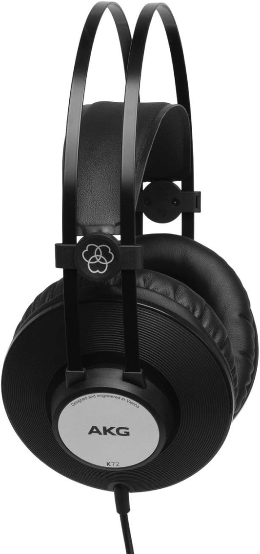 AKG K72-cr Pro Audio Studio Headphones - Black (Renewed)