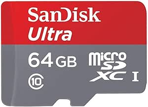 SanDisk Ultra 64GB MicroSDXC Card with Adapter