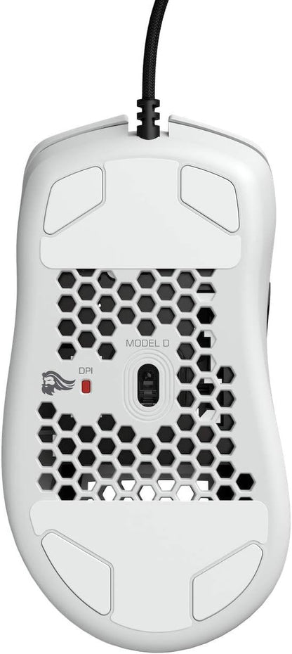 Glorious GD-WHITE Model D Gaming Mouse Lightweight Ergonomic