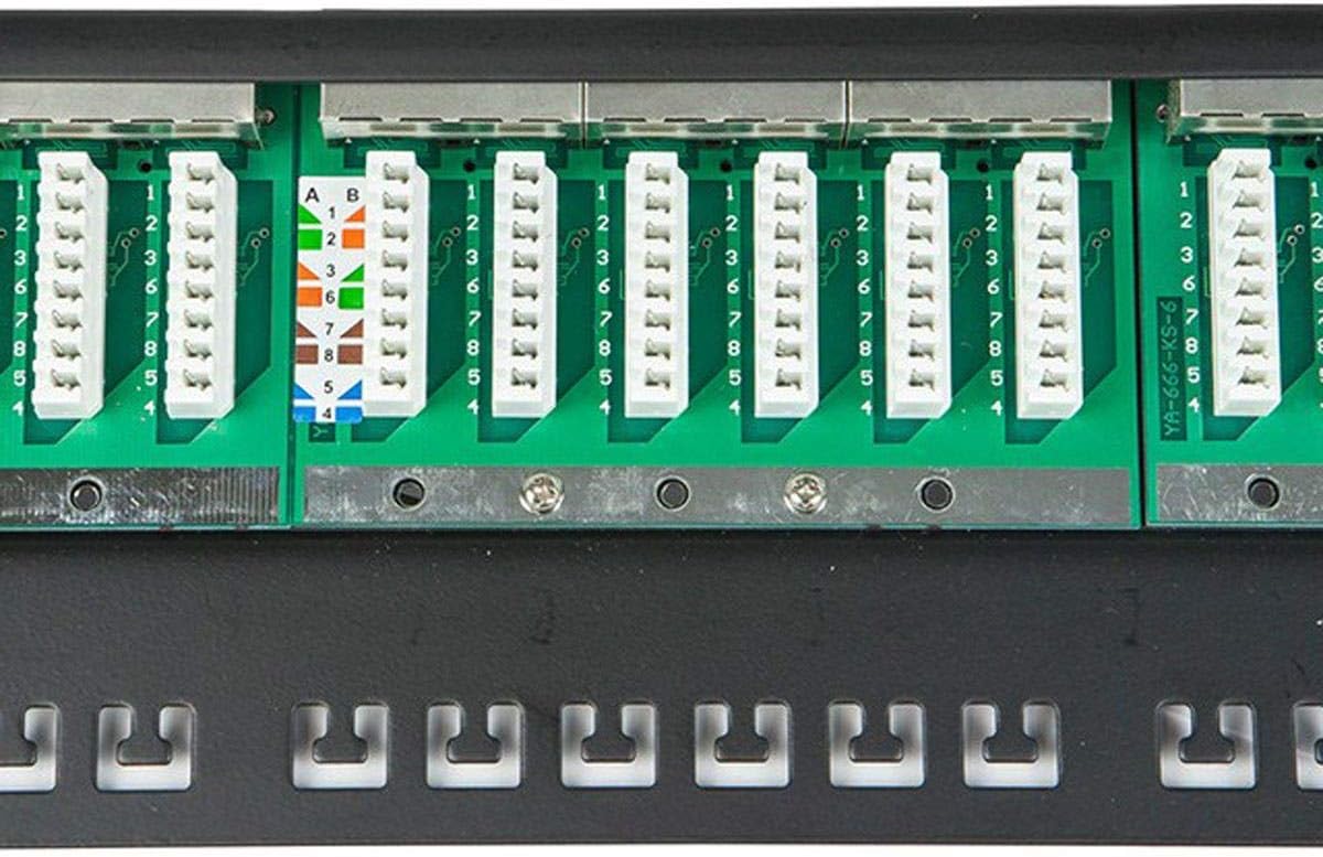 Monoprice Half-U UTP Cat5e 24-Port Patch Panel