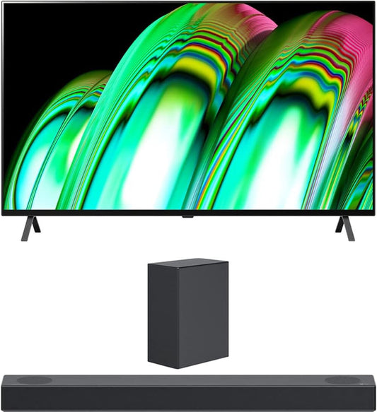 LG OLED55A2PUA 55" 4K OLED TV S75Q Sound Bar Bundle