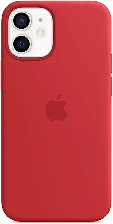 Apple iPhone 12 Mini Silicone Case MagSafe RED — main product image