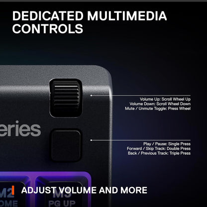 SteelSeries Apex 3 TKL RGB Gaming Keyboard - Compact Tenkeyless Design