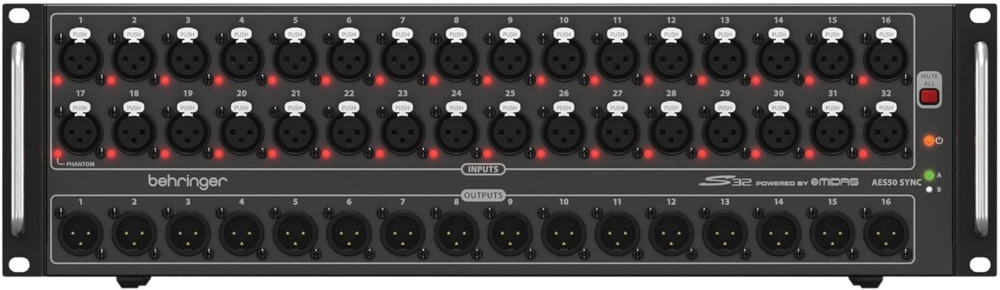 Behringer DIGITAL SNAKE S32 I/O Box 32 Midas Preamps