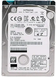 Hitachi HTS725050A7E630 500GB SATA 2.5" Hard Drive