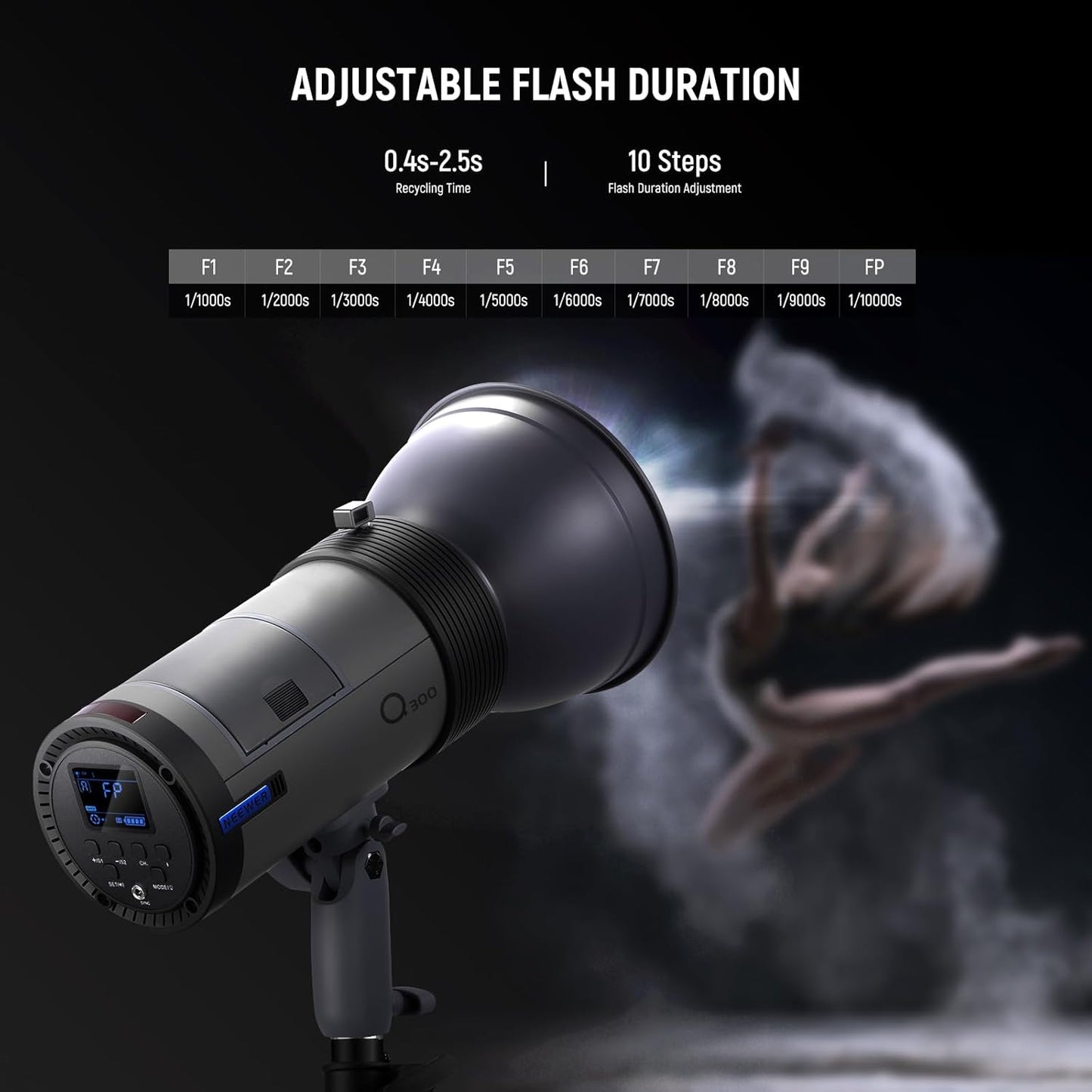 Neewer Q300 300Ws Wireless Outdoor Studio Flash