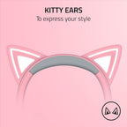 Razer RZ04-04730100-R3U1 Kraken Kitty V2: Pink RGB Headset
