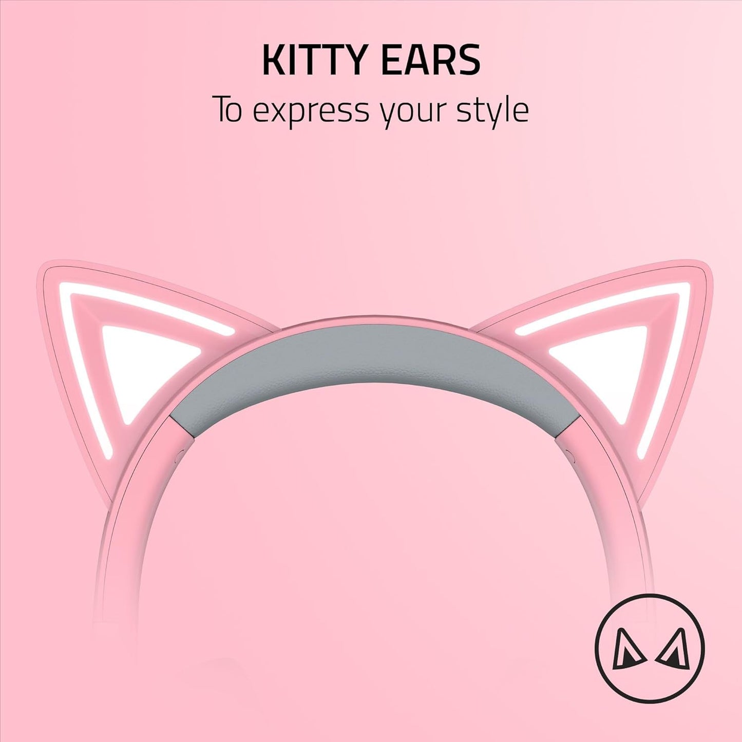 Razer RZ04-04730100-R3U1 Kraken Kitty V2: Pink RGB Headset