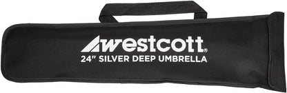Westcott 5627 Silver Bounce Deep Photography Umbrella 24"