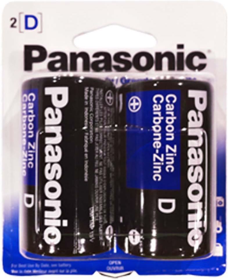 Panasonic UM-1NPA/2B D Heavy Duty Batteries 2-Pack