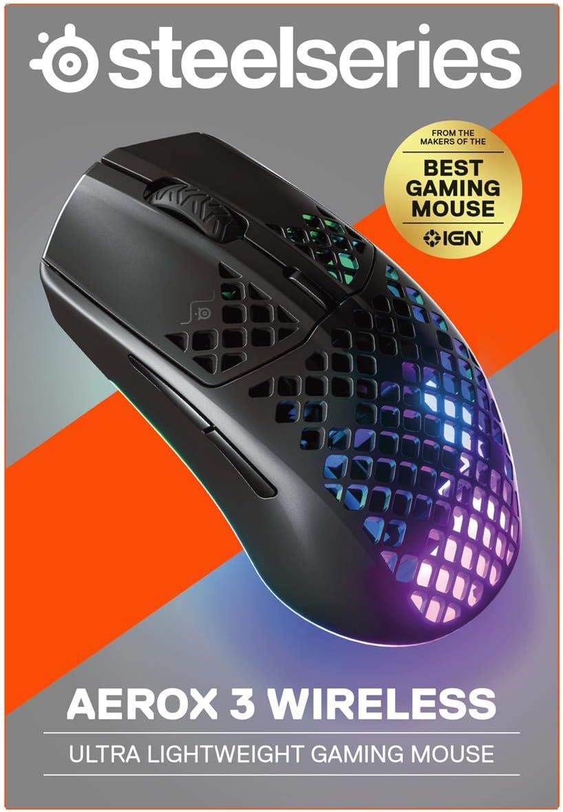 SteelSeries Aerox 3 Wireless Lightweight Gaming Mouse