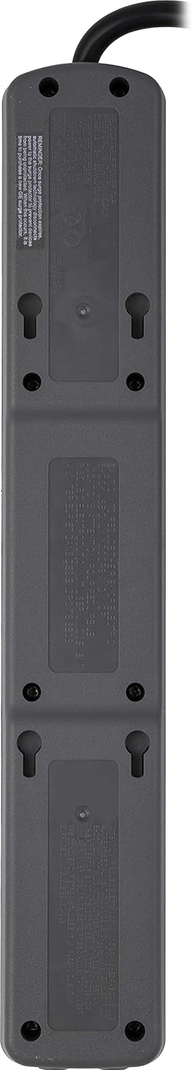 GE 33664 Pro 7-Outlet Surge Protector USB