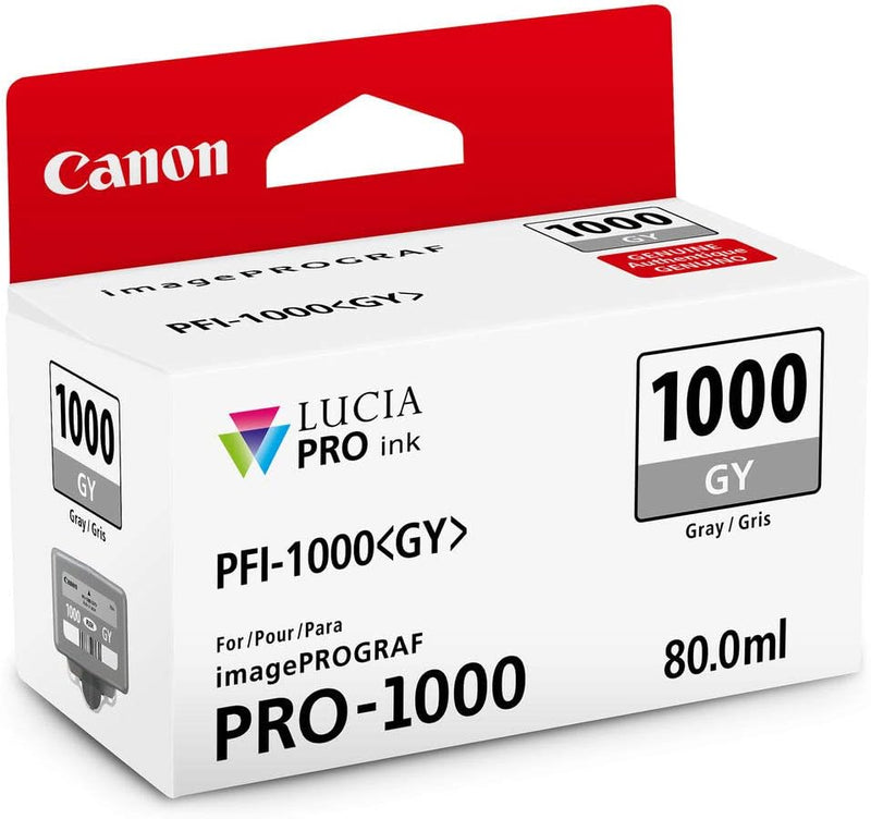 Canon 0552C002 Lucia PRO PFI-1000 Gray Ink Tank — main product image