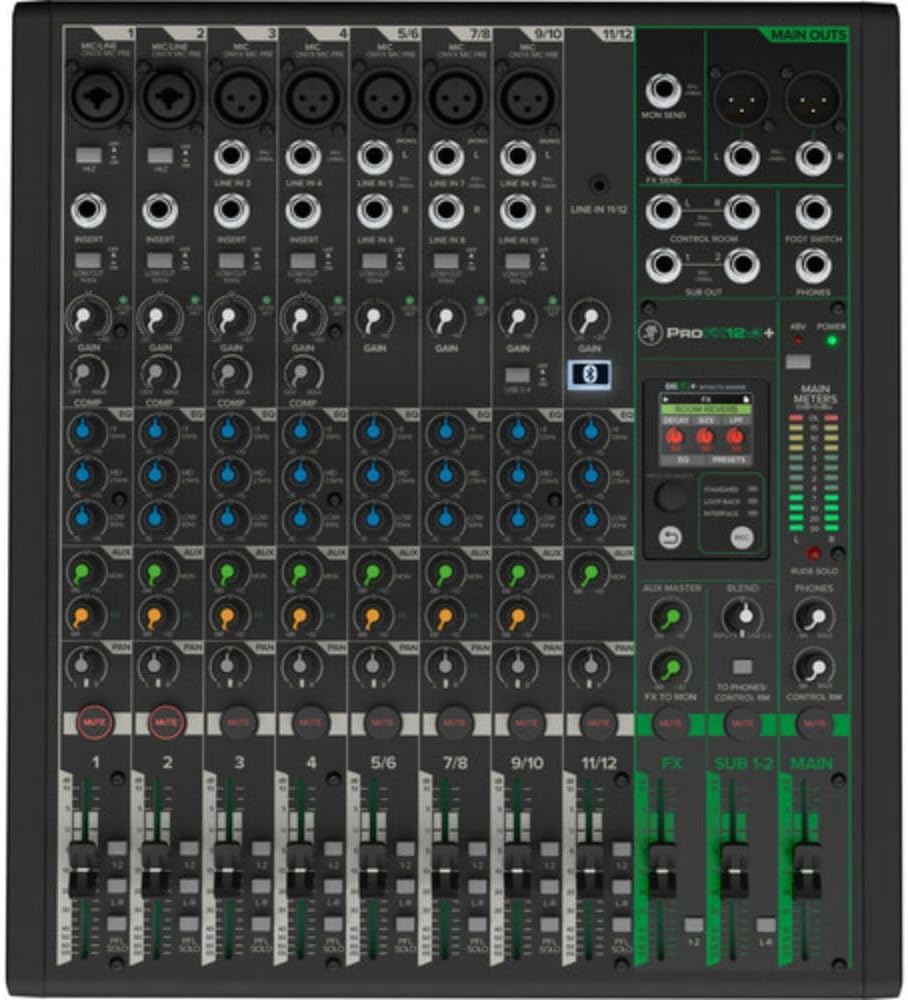 Mackie 12-Channel ProFX12v3+ Mixer Bundle with Bag