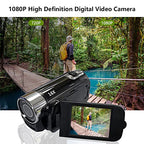 Camerina 1080P Portable Digital Camcorder with Rotating LCD